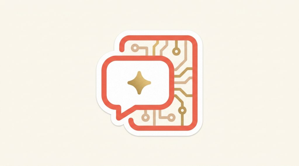 AI assistant setup and training icon