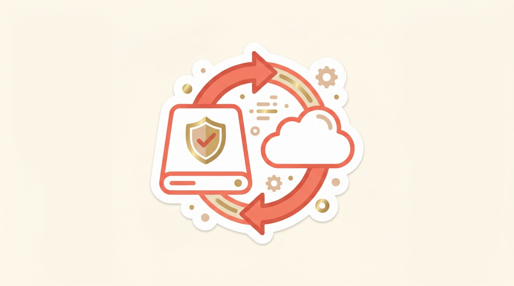 Backup and data recovery icon