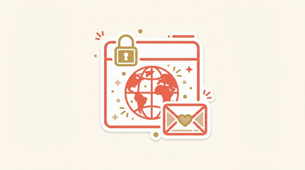 Website, domain and email help icon